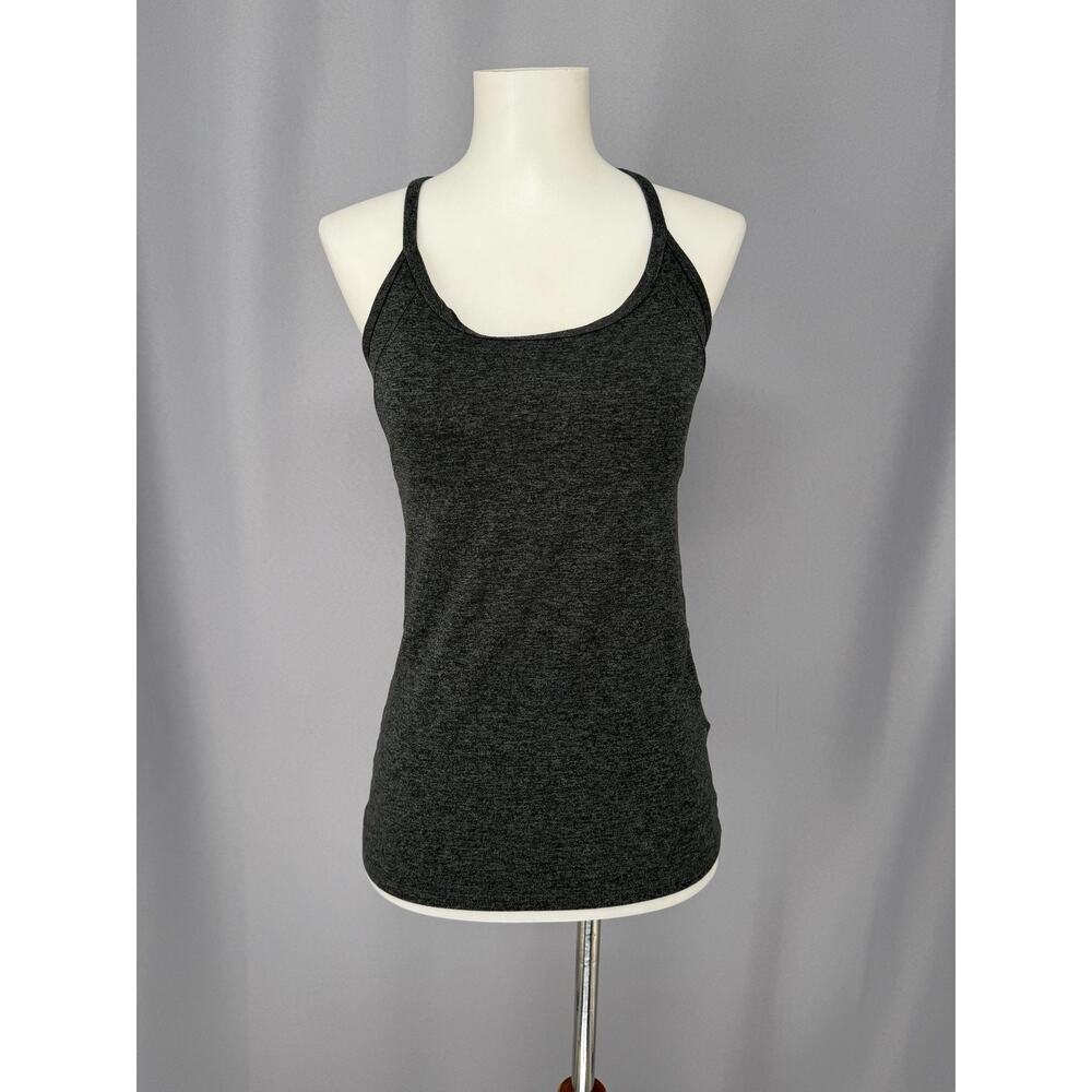 Patagonia Tank Top Womens Small Gray Strappy Back Scoop Neck Stretch Athletic